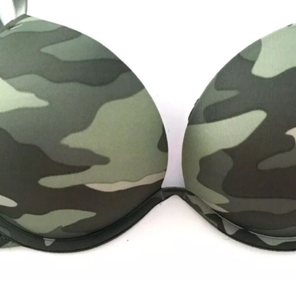 VS PINK Camo Super Push-Up Bra 34B - Picture 7 of 7
